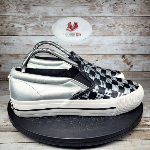 Mudd Brand Women Size 9 Checkerboard Rainbow Poppy-O Skater shoes - Picture 1 of 10